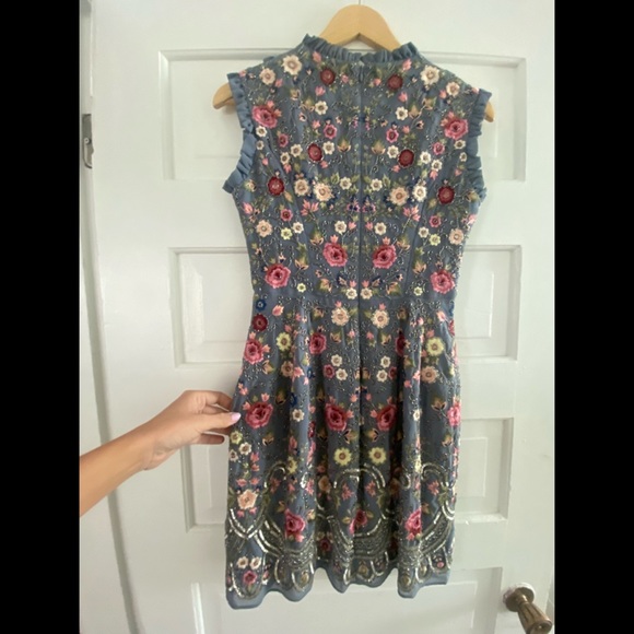 Needle & Thread Floral Jet Sleeveless Dress - Picture 6 of 9